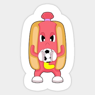 Hotdog Soccer player Soccer Sports Sticker